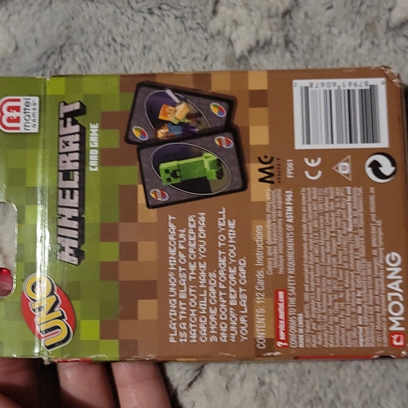 NWT Minecraft UNO - Picture 2 of 2